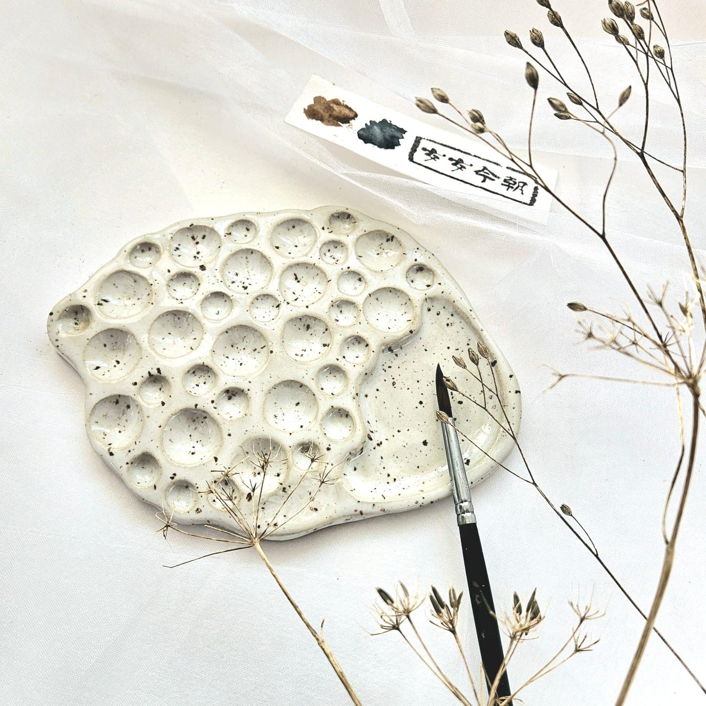 Ceramic Swirly Paint Palette