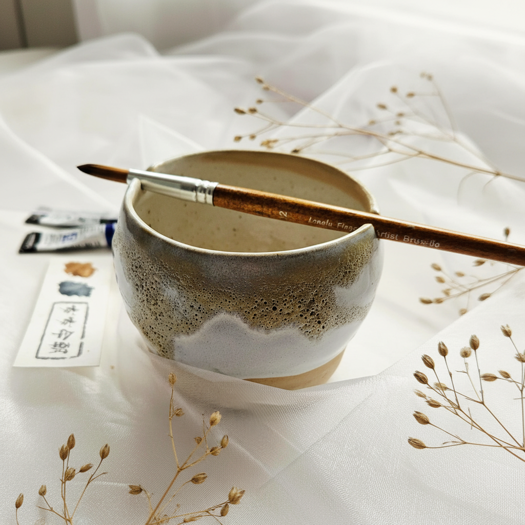 Kasumi Ceramic Water Cup for Painting