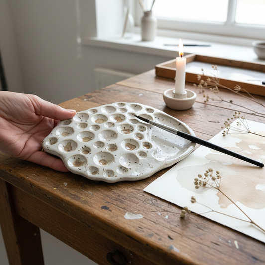 Ceramic Swirly Paint Palette