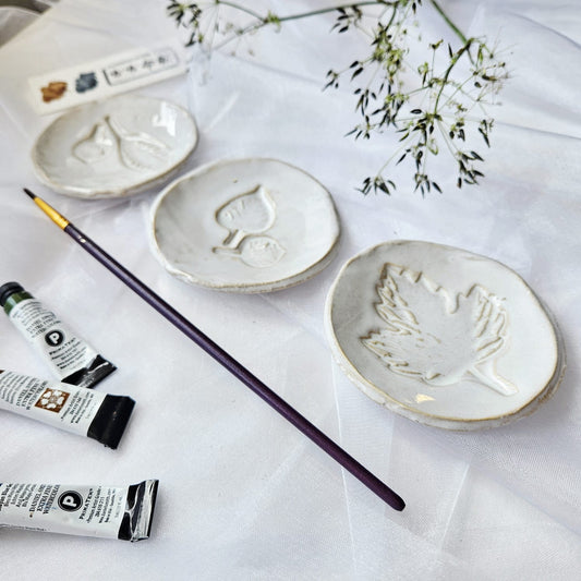 Watercolour palette set Leaves