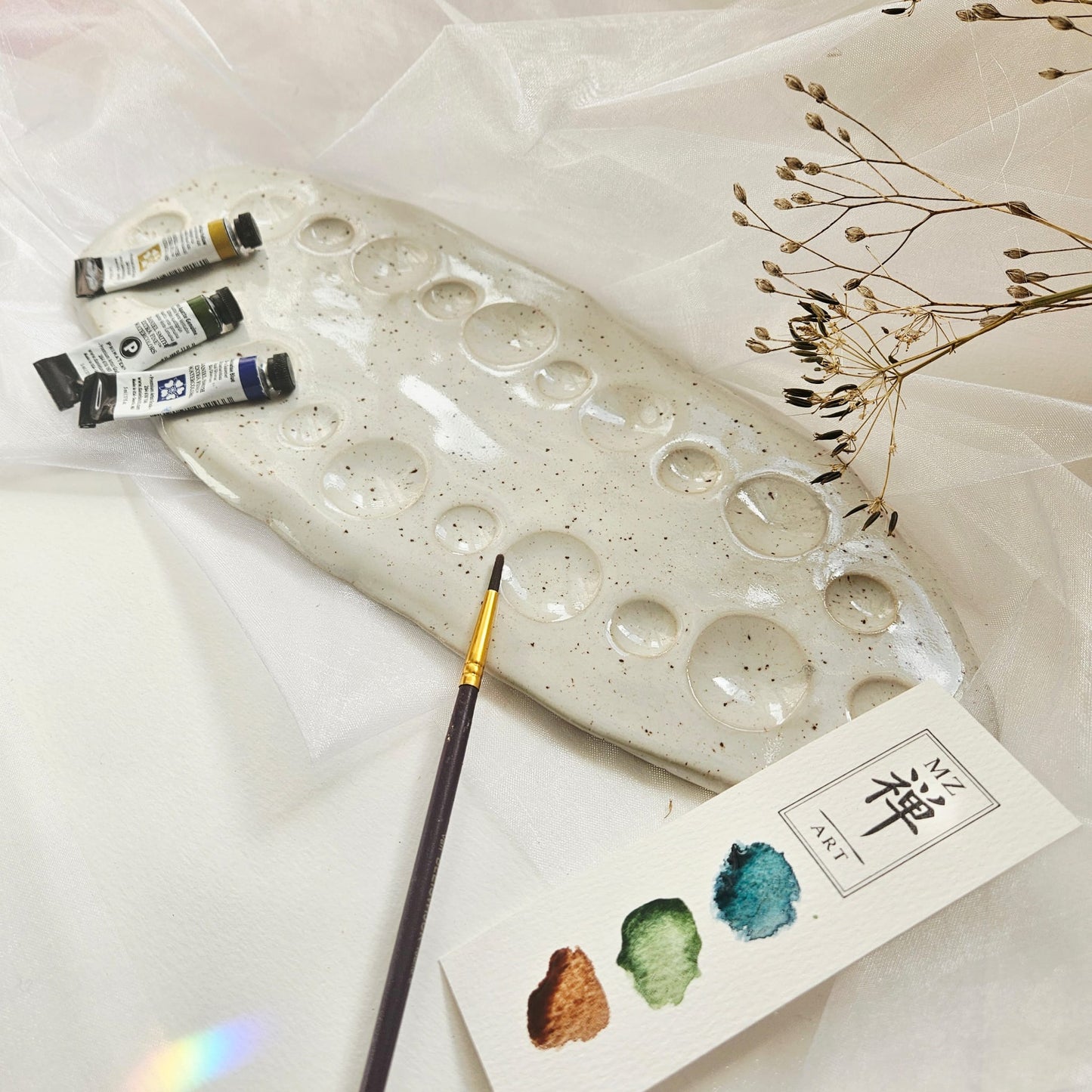 Yuki XL Ceramic Watercolor Palette