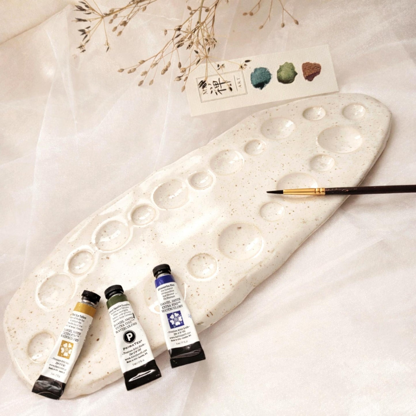 Yuki XL Ceramic Watercolor Palette