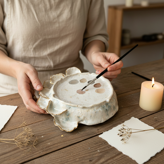 Ceramic Watercolor Paint Palette