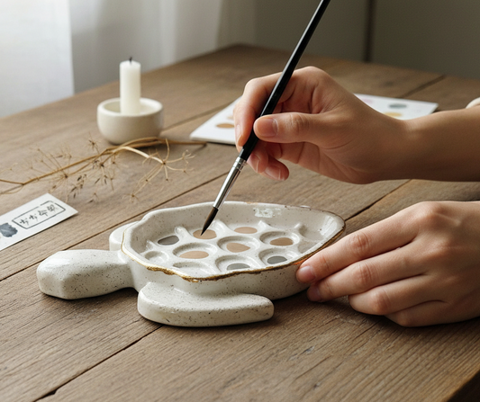 Ceramic Turtle Paint Palette