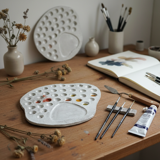 Ceramic Watercolour Paint Palette XL