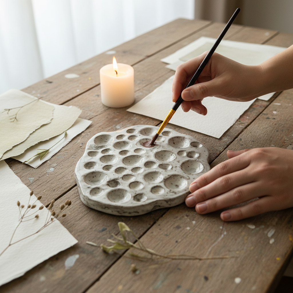 Watercolour Palette Swirley